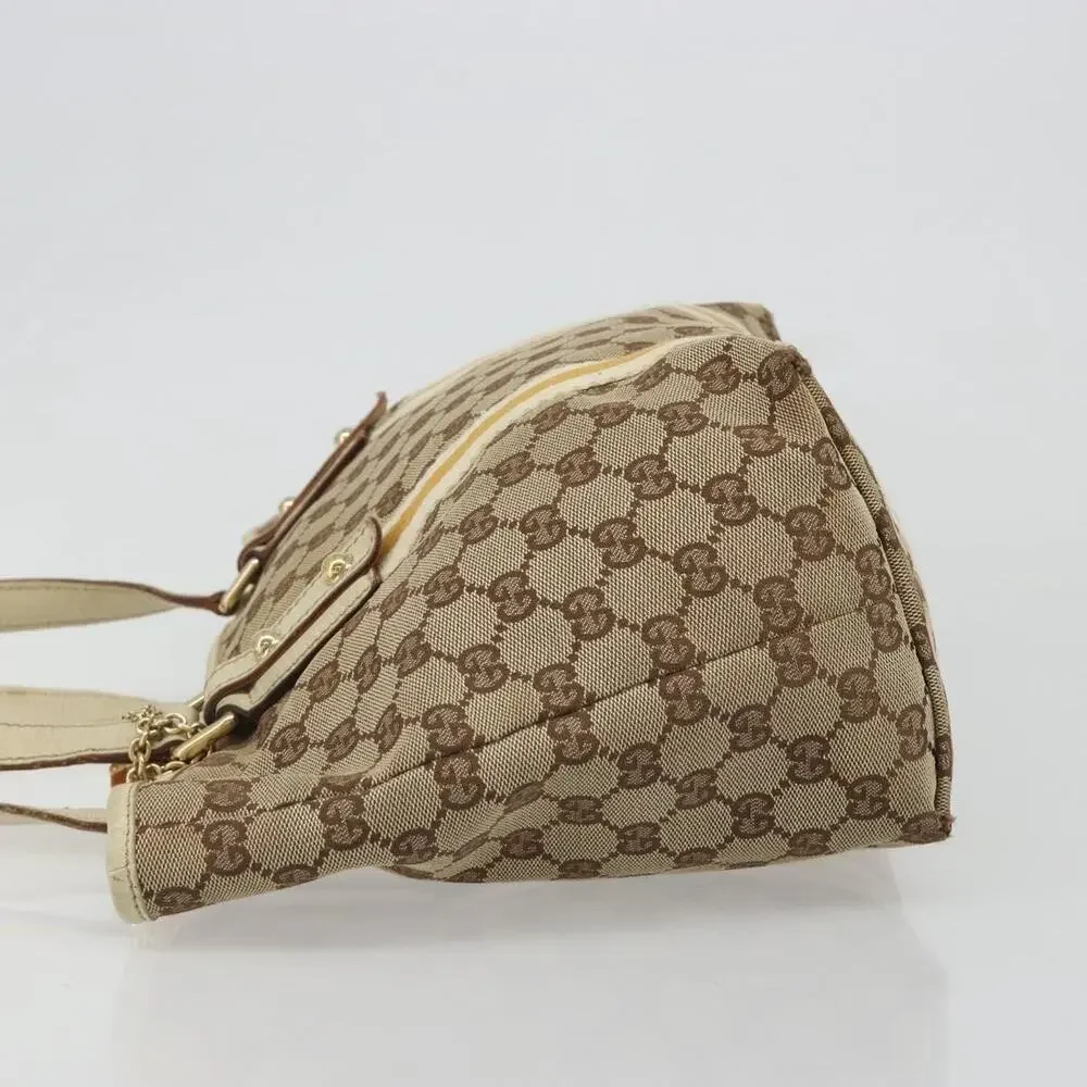 Gucci GG Canvas Web Tote Beige